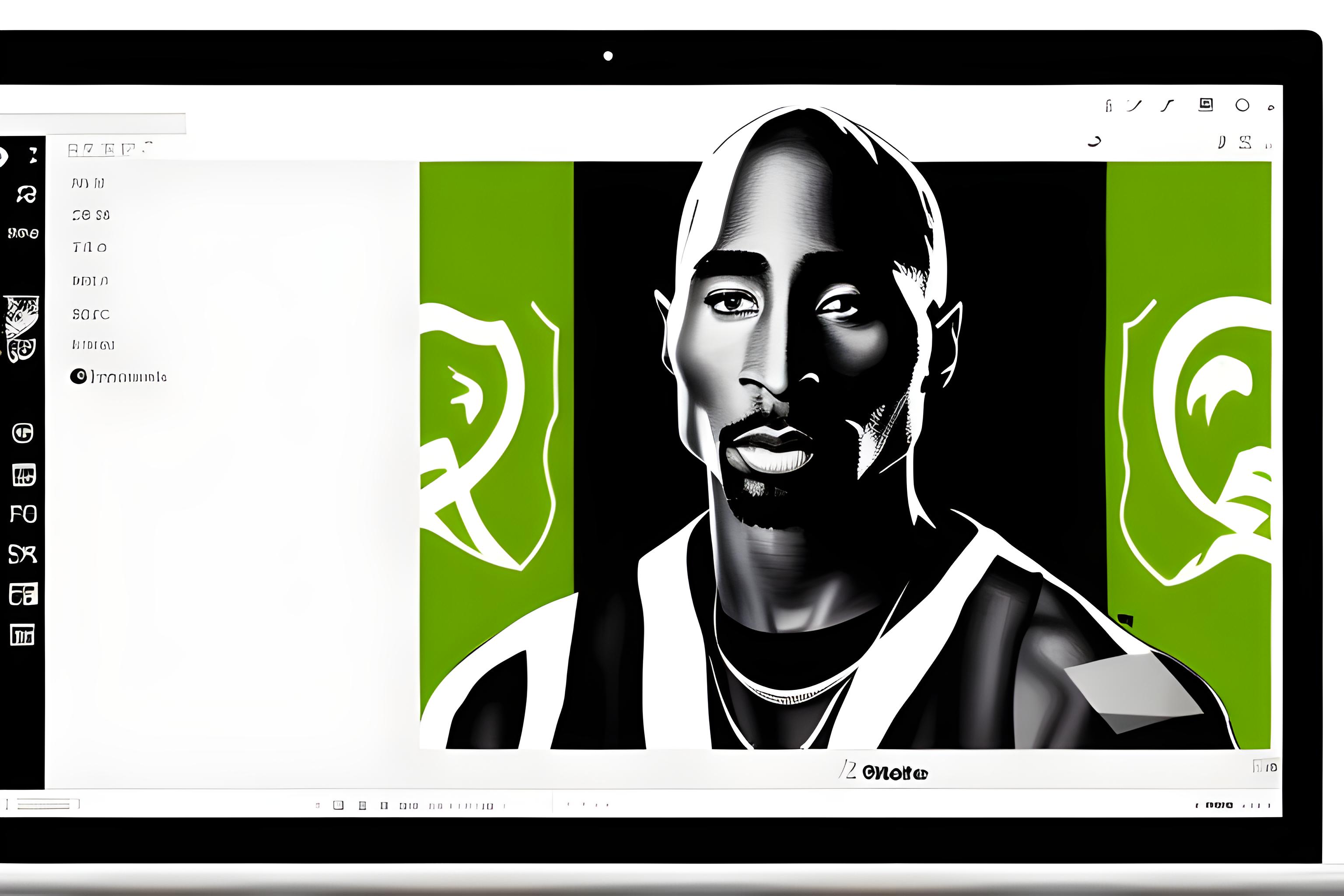 fait moi un fond d'ecran pour pc sur tupac le gaming le foot sur tout sure l'equipe de foot du vito…